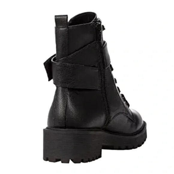Guess Caleena Womens Black Ankle Combat Boots Size 8M - Picture 4 of 9